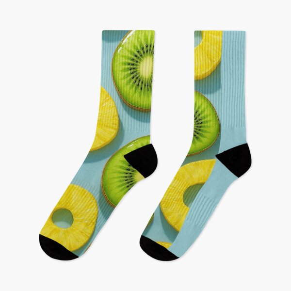 Item preview, Kiwi & Pineapple Pattern – Tropical Fruit Aesthetic, Zesty Y2K Fruit  Art & Summercore Energy Vibes designed and sold by Bored Duck.