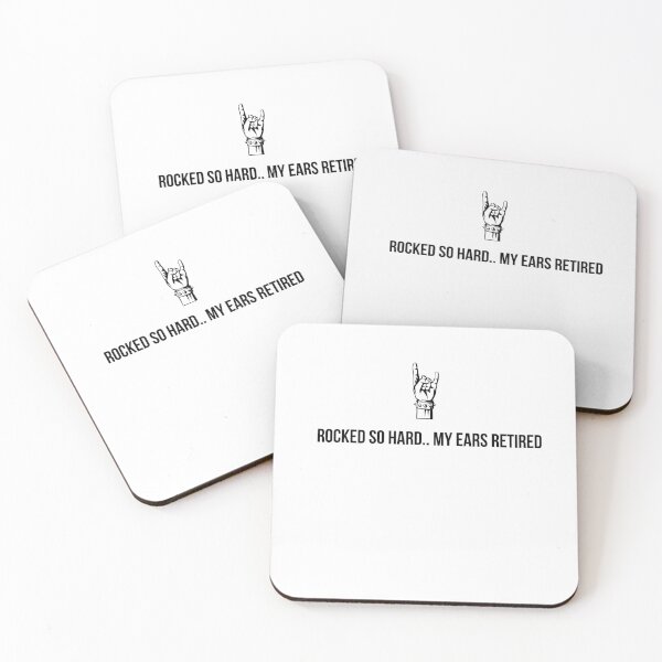 Item preview, Rocked So Hard My Ears Retired (White) designed and sold by RocknRollTrivia.