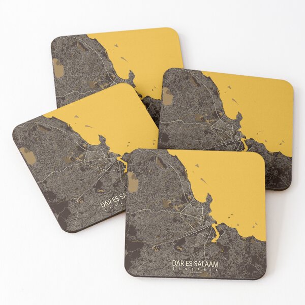 Item preview, Dar es Salaam City Map of Tanzania - Pastel designed and sold by deMAP.