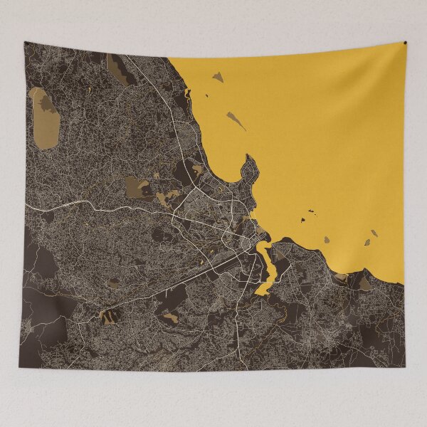 Item preview, Dar es Salaam City Map of Tanzania - Pastel designed and sold by deMAP.