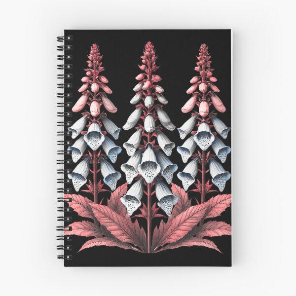 Item preview, Foxglove in Red and Black. Poison Garden Plant.  designed and sold by WickedLibrary.