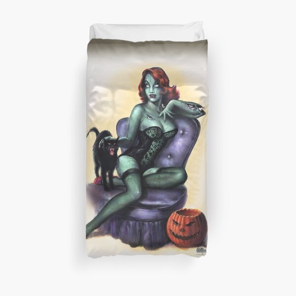 Zombie Girl Pin Up Duvet Cover