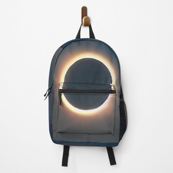 Item preview, Total Solar Eclipse with Glowing Corona Ring in Night Sky designed and sold by Amr Siam.