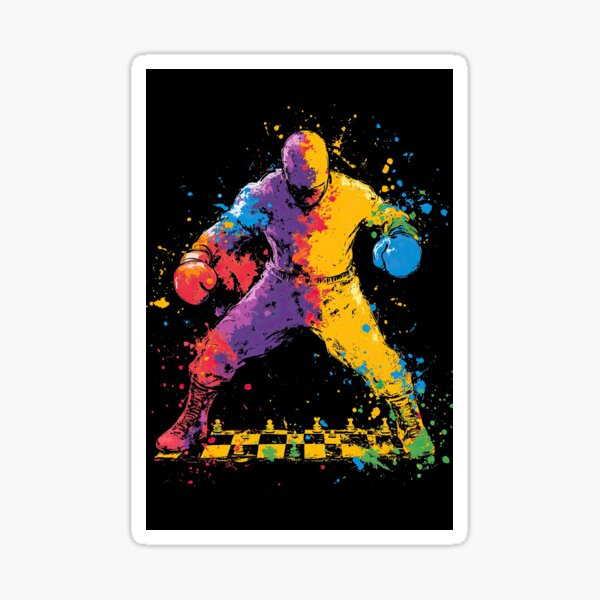 Item preview, Fighter Kneeling by Chessboard in Color Storm designed and sold by Piotrek0001.