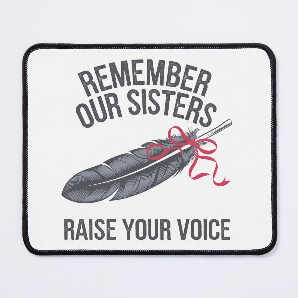 Item preview, Remember Our Sisters Feather Ribbon Awareness designed and sold by Taans-Creation.