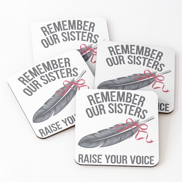 Item preview, Remember Our Sisters Feather Ribbon Awareness designed and sold by Taans-Creation.
