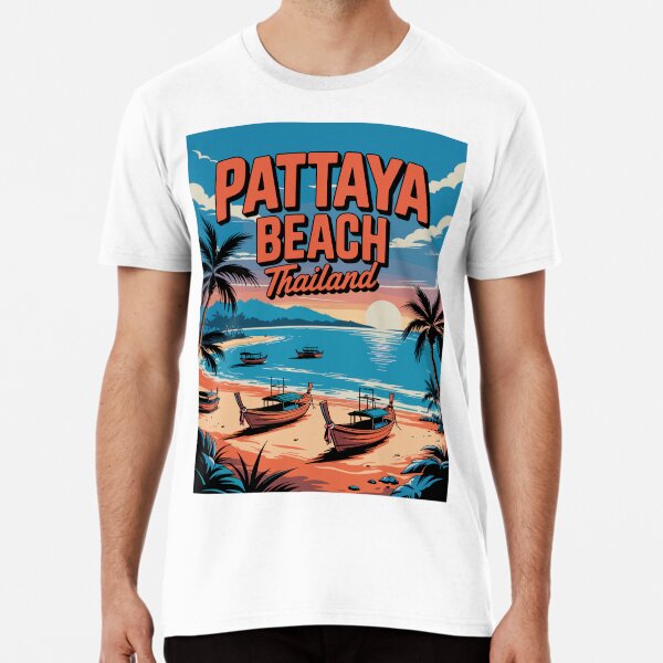 Item preview, Pattaya Beach Thailand T-Shirt – Tropical Escape in Style designed and sold by paulo silveira.