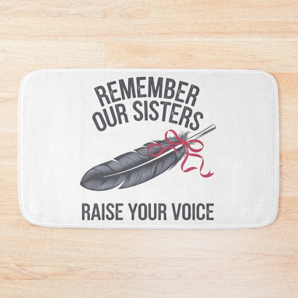 Item preview, Remember Our Sisters Feather Ribbon Awareness designed and sold by Taans-Creation.