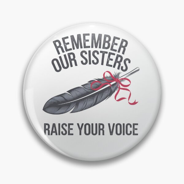 Item preview, Remember Our Sisters Feather Ribbon Awareness designed and sold by Taans-Creation.