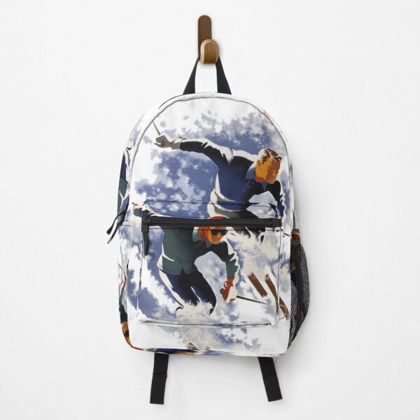 Item preview, Vintage Ski illustration. Skiing man and woman. designed and sold by Shoot-The-Moon.