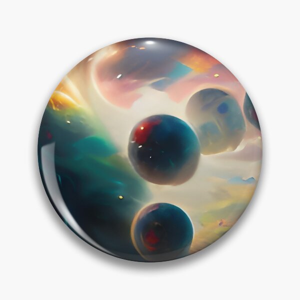 Item preview, Surreal Cosmic Mindscape with Floating Spheres designed and sold by Amr Siam.