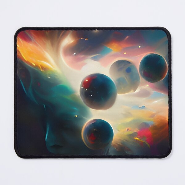 Item preview, Surreal Cosmic Mindscape with Floating Spheres designed and sold by Amr Siam.