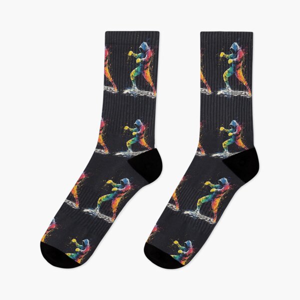 Item preview, Chessboxing Moment Captured in Abstract Color Energy designed and sold by Piotrek0001.