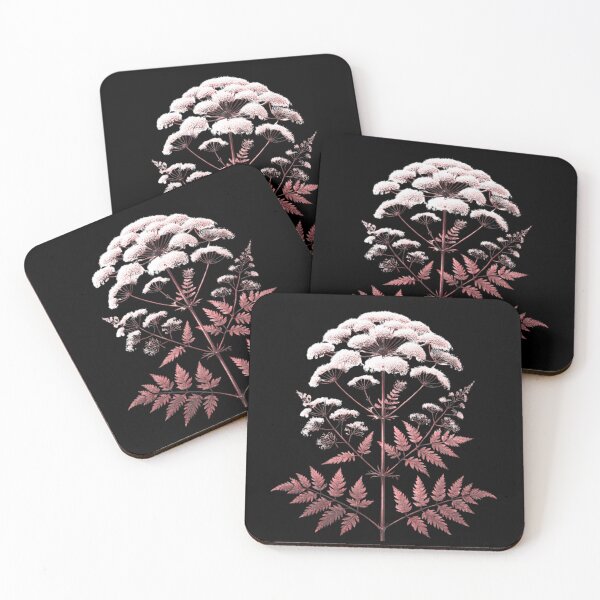 Item preview, Poison Hemlock in Red and Black. Poison Garden. designed and sold by WickedLibrary.