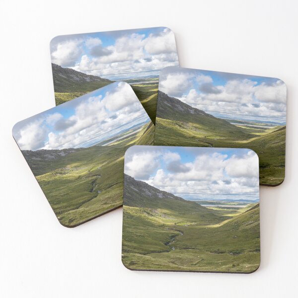 Item preview, Mountain Range at Meenacurrin, Donegal – Remote Irish Highlands Landscape Print designed and sold by Martindoran.
