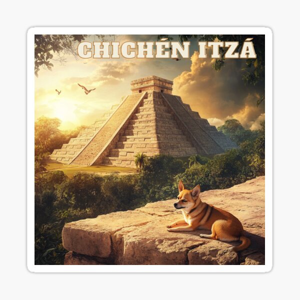 Item preview, Chihuahua on a Journey: Exploring Chichén Itzá, the Heart of Its Heritage  designed and sold by Lorisar.