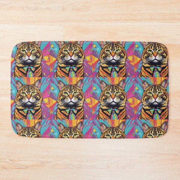 Item preview, Tabby Cat with Tie Dye Charm designed and sold by Pixel  Playground.