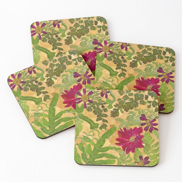 Item preview, Green and Purple - Botanical Art Print - Dried Pressed Plants Inspired designed and sold by Artistic Gift Print.
