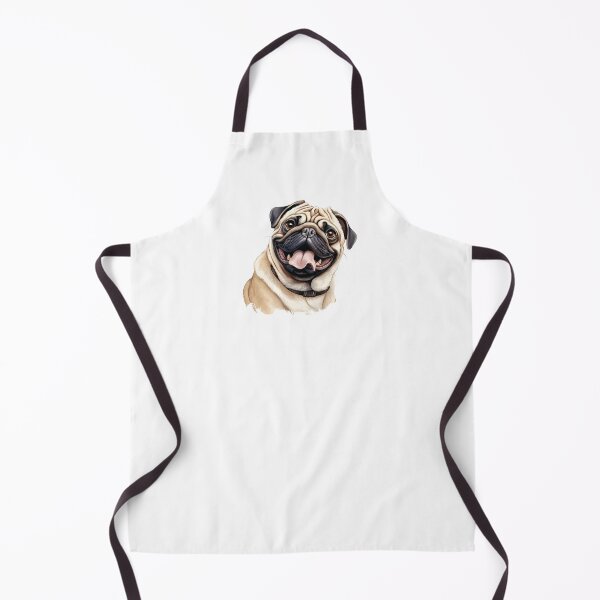 Item preview, Wrinkled Joy: Happy Pug Portrait designed and sold by MYK-Printing.