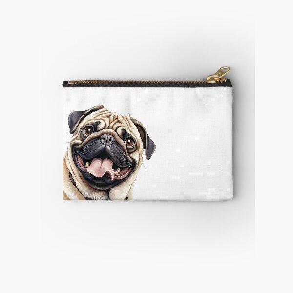 Item preview, Wrinkled Joy: Happy Pug Portrait designed and sold by MYK-Printing.