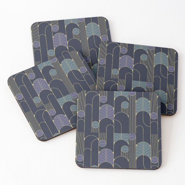 Item preview, aesthetic Art Deco pattern, geometric shapes, Art Nouveau designed and sold by Mauswohn.