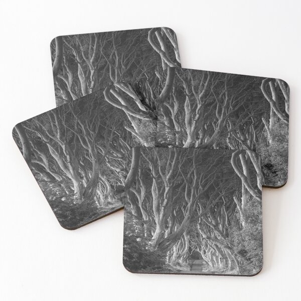 Item preview, The Dark Hedges – Monochrome Vertical Photography Print of Ireland’s Iconic Tree Tunnel designed and sold by Martindoran.