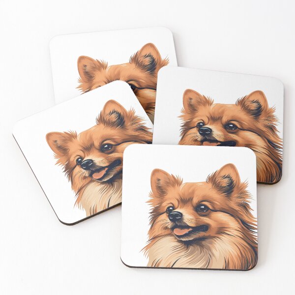 Item preview, Fluffy Joy: Pomeranian or Small German Spitz Portrait designed and sold by MYK-Printing.