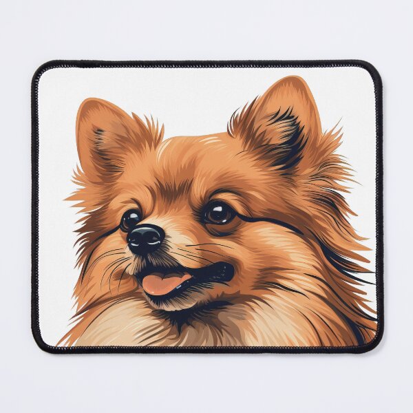 Item preview, Fluffy Joy: Pomeranian or Small German Spitz Portrait designed and sold by MYK-Printing.