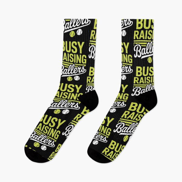Item preview, Busy Raising Ballers Baseball and Softball Mom designed and sold by tmerchtrends.