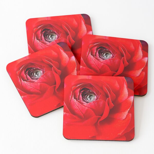 Item preview, Vibrant Red Ranunculus Flower Close-Up designed and sold by SL Timeless Moments .