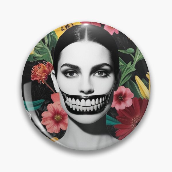 Item preview, Grin Among Blossoms designed and sold by CollageArt4U.