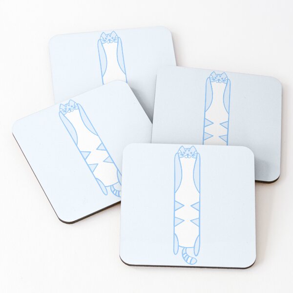 Item preview, Gato largo azul designed and sold by Ro-s-creations.