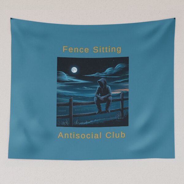 Item preview, Fence Sitting Antisocial Club designed and sold by TrendsLook.