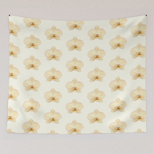 Item preview, yellow orchid flower sticker  designed and sold by inainart.