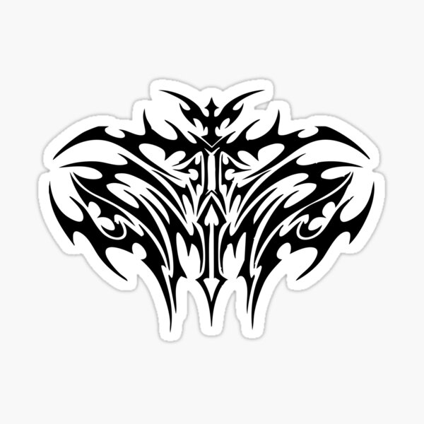 Item preview, Black Goth Emo Graphic Tribal designed and sold by Dem0r.