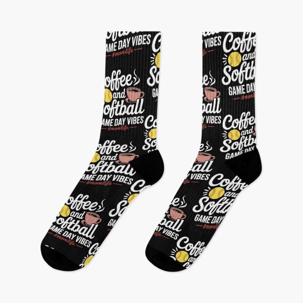 Item preview, Coffee and Softball Game Day Vibes For Mom designed and sold by tmerchtrends.