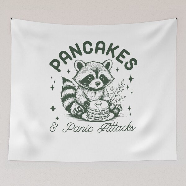 Item preview, Pancakes and Panic Attacks, Anxiety, raccoon lover, ABA Therapist, Speech Therapy, BCBA, Mental Health, RBT, AAC designed and sold by behindthefacts.
