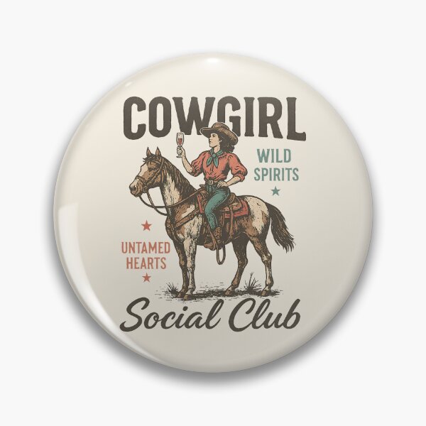 Item preview, Cowgirl Social Club Vintage Western Design with Wine and Wild Spirit Vibes designed and sold by Artisticlions-A.