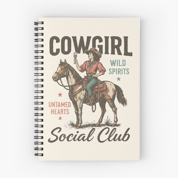 Item preview, Cowgirl Social Club Vintage Western Design with Wine and Wild Spirit Vibes designed and sold by Artisticlions-A.