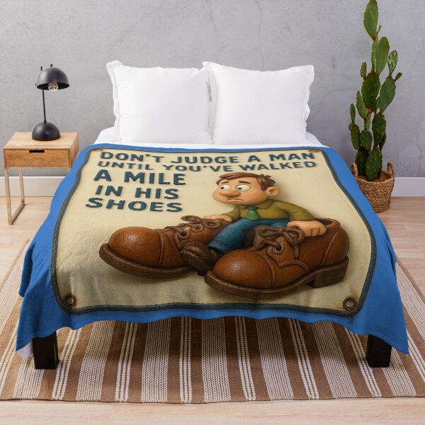 Item preview, Empathy through shoes – cartoon wisdom designed and sold by Girih.