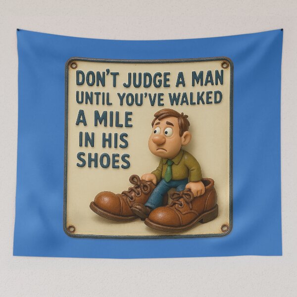 Item preview, Empathy through shoes – cartoon wisdom designed and sold by Girih.