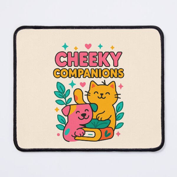 Item preview, Cheeky Companions – Cute Cat & Dog Reading Shirt designed and sold by Cheeky Companions.