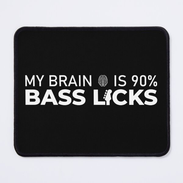 Item preview, My brain is 90% bass licks | unique design fo bass players designed and sold by Lees Tees.