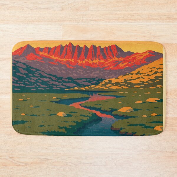 Item preview, Sunrise on the Sawtooth Ridge Vintage Poster designed and sold by ~ Roodpart ~ Owen White.