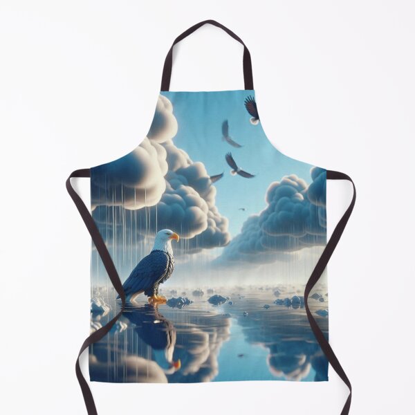 Item preview, Majestic Eagle Watching the Rainy Sky – Dramatic Cloudy Day Artwork designed and sold by choder61.
