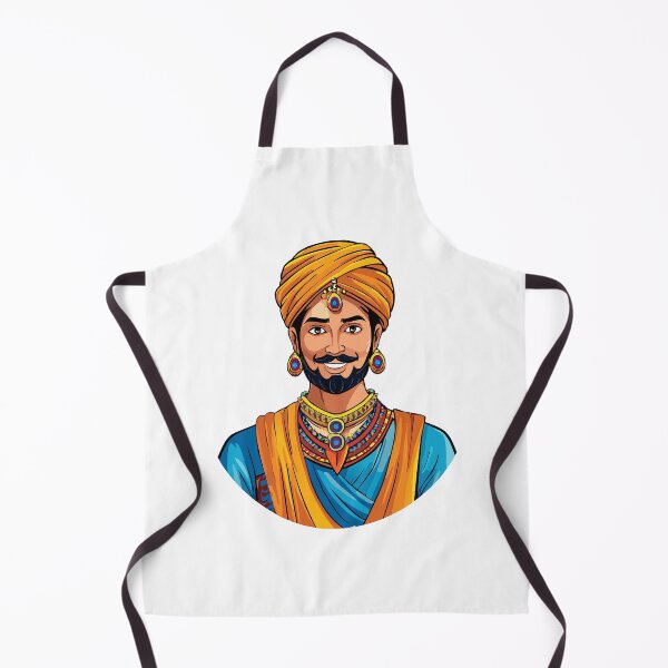 Item preview, Illustration depicts a man in a turban in traditional indian attire with jewelry designed and sold by Danler.