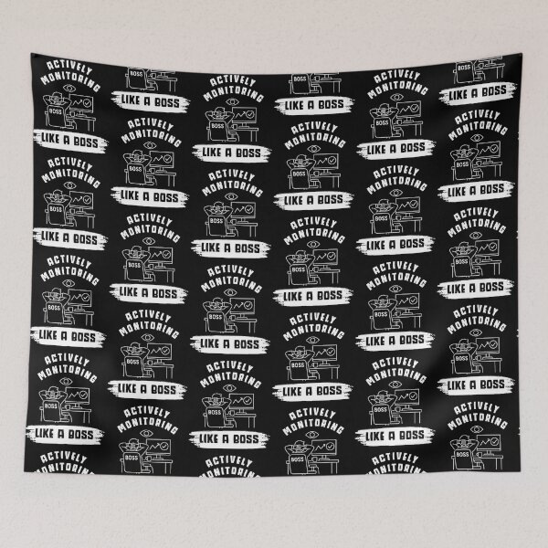 Item preview, Actively Monitoring Like A Boss Funny Design designed and sold by Maggie Mustard.