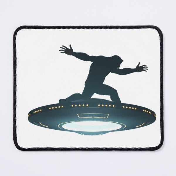 Item preview, Bigfoot Riding A UFO! designed and sold by Nextlevellife.