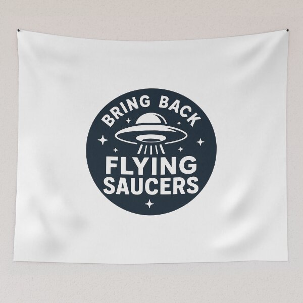 Item preview, Bring Back Flying Saucers T-shirt designed and sold by Charlies-Artbox.