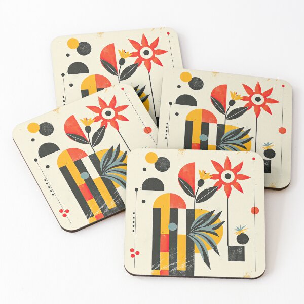 Item preview, Abstract Garden of Geometric Blooms designed and sold by palmyst.